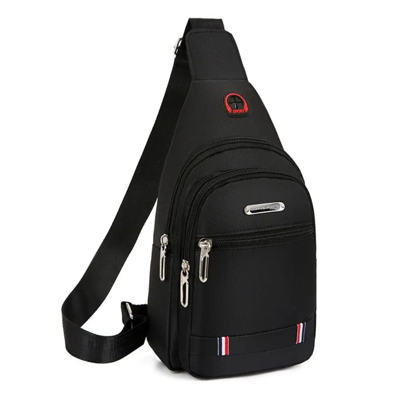Black Grey Brown Men Messenger Bags New Rectangle Oxford Cloth Men Crossbody Bag USB Charge Shoulder Bag Male 3 Zipper Bag-1