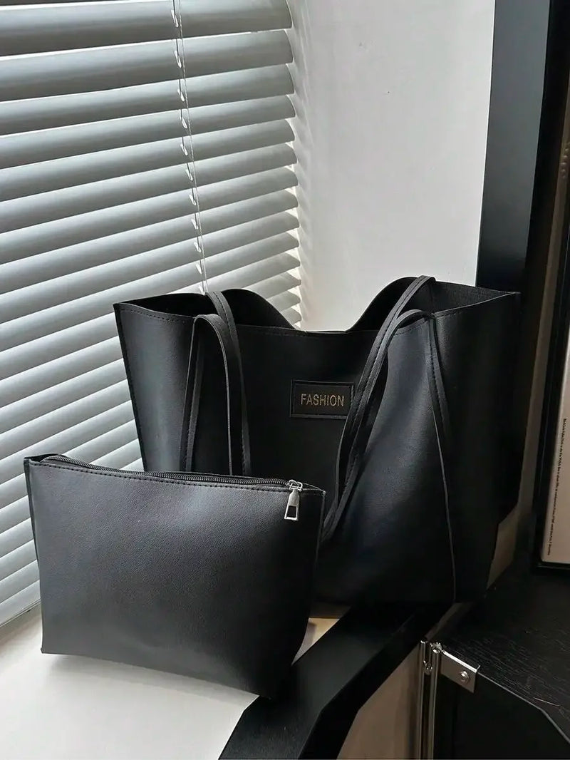 Lightweight Crocodile Embossed Tote Bag With Zipper Coin Purse For Women Business Casual Use-5