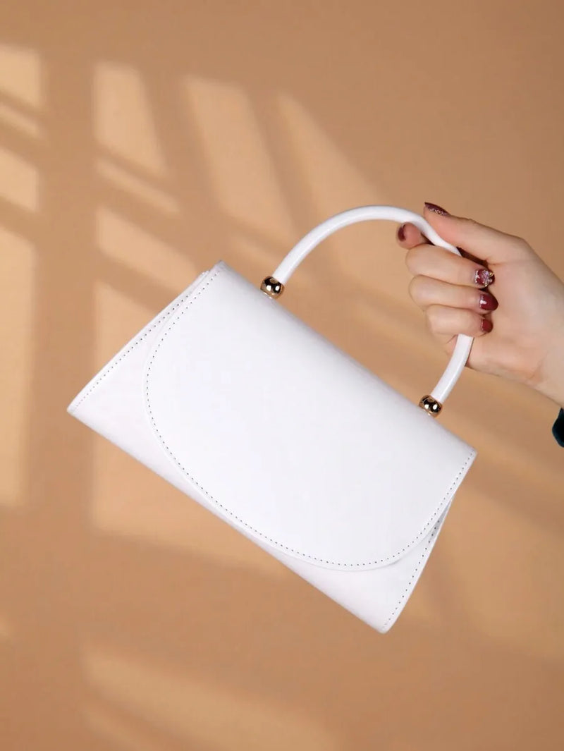 Red Patent Leather Flap Handbag For Evening Party Business Occasion-6