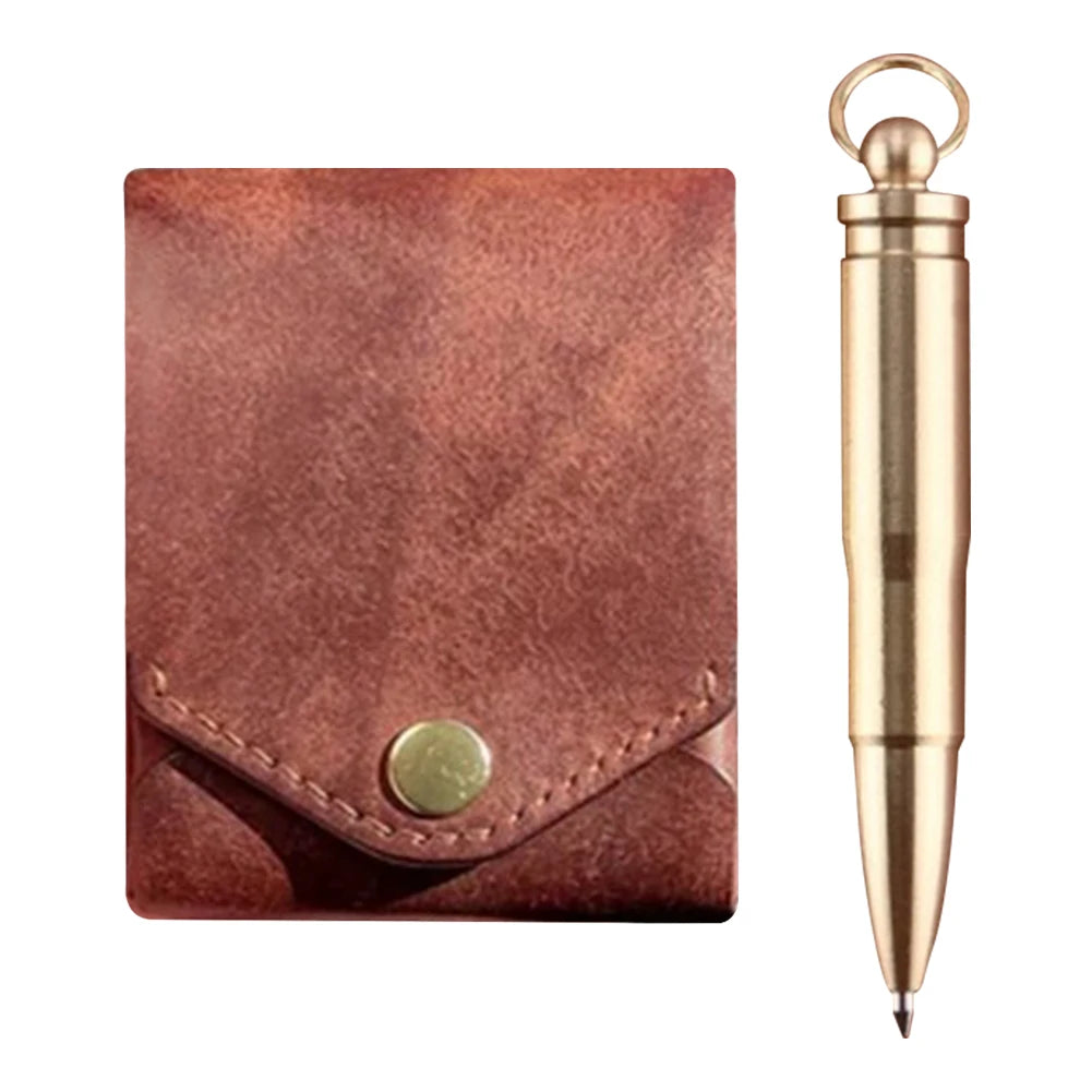 Money Wallet Bi-Fold ID Card Clip Case Complimentary Fountain Pen Slim Minimalist Wallet for Daily Commuting Business and Travel-19