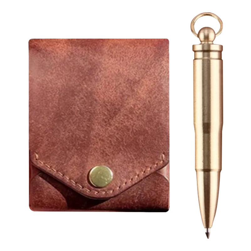 Money Wallet Bi-Fold ID Card Clip Case Complimentary Fountain Pen Slim Minimalist Wallet for Daily Commuting Business and Travel-19