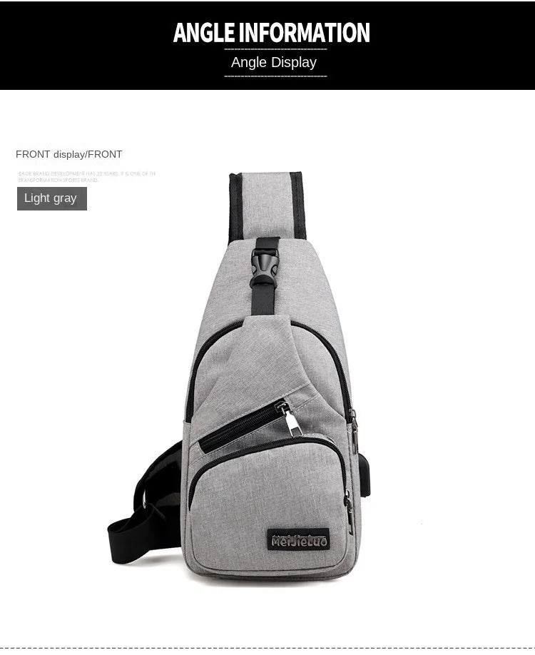 Fashion Casual Crossbody Bag Small Men's Shoulder Bag Men Diagonal Backpack Messenger Phone Bag Boy Fanny Chest Pack New-26