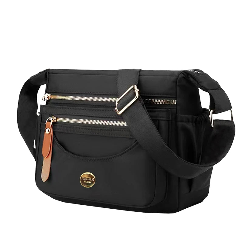 Daily Commute Crossbody Bag Fabric Adjustable Shoulder Strap Medium Capacity Multi Pocket Neutral Simple Versatile Work Messenger Bag For Men Women-16