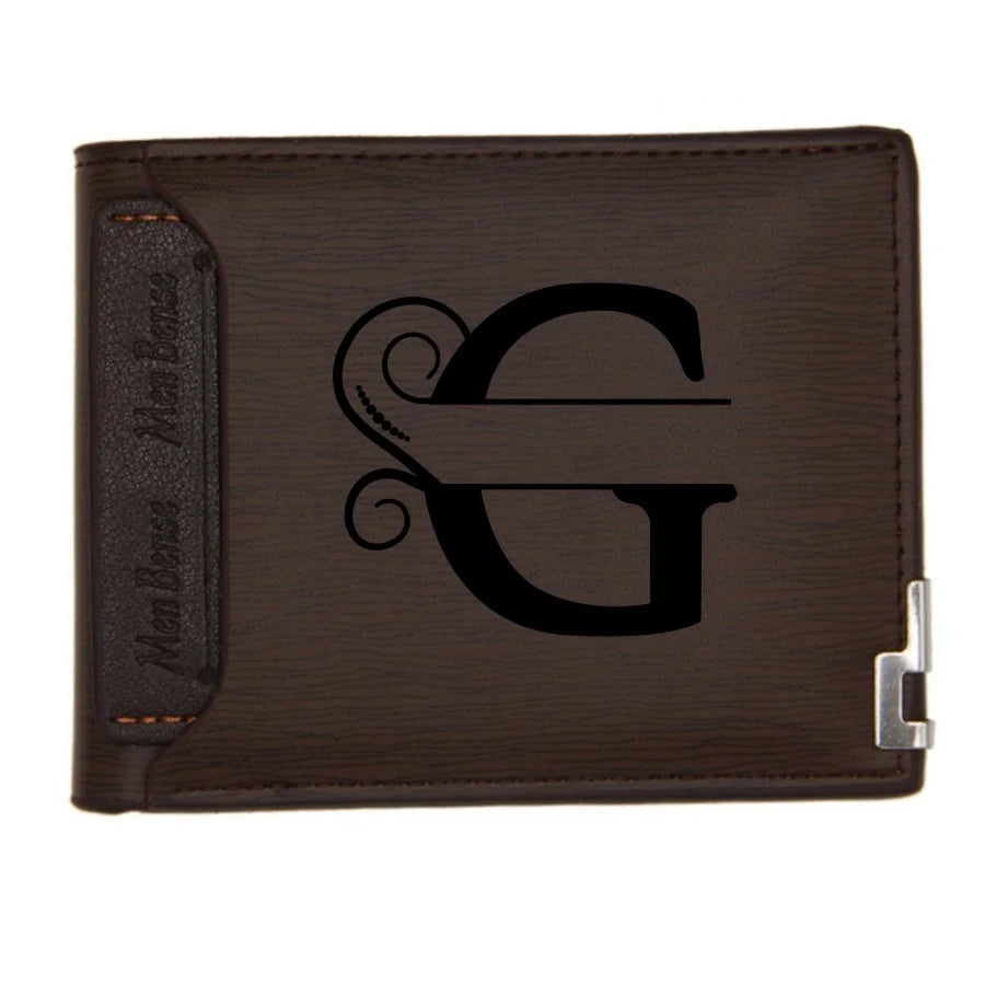 Personalized Wallet for Men Custom Wallets for Men Engraved Letter Name Leather Wallet Bifold Custom Gifts for Dad/Husband-25