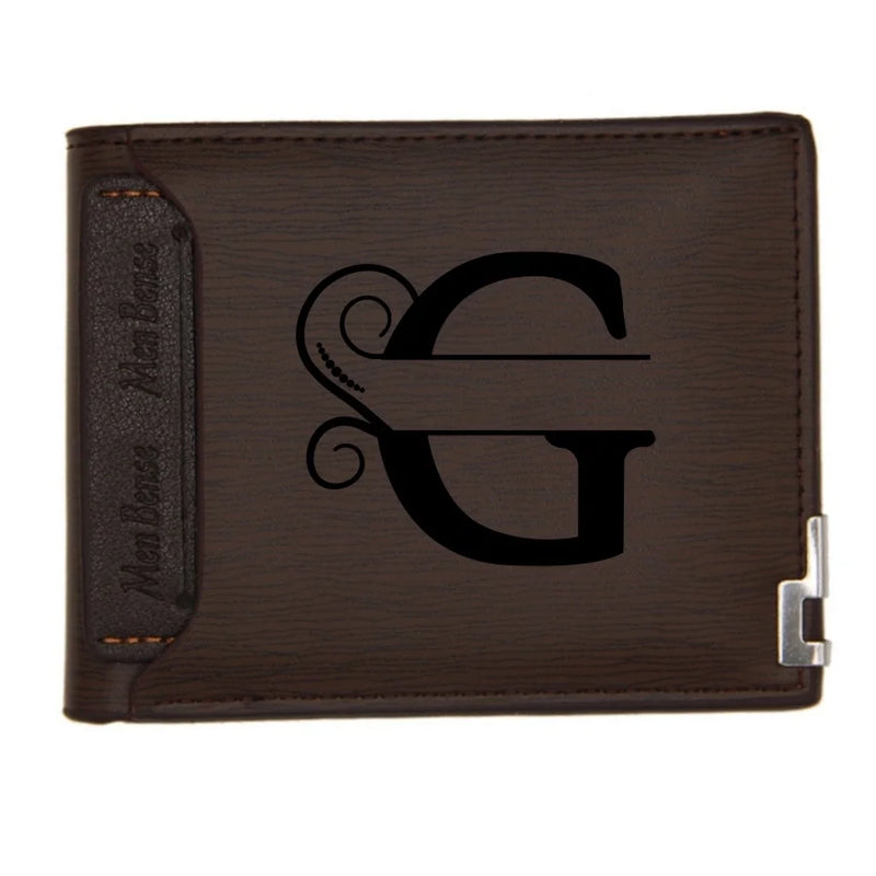 Personalized Wallet for Men Custom Wallets for Men Engraved Letter Name Leather Wallet Bifold Custom Gifts for Dad/Husband-25