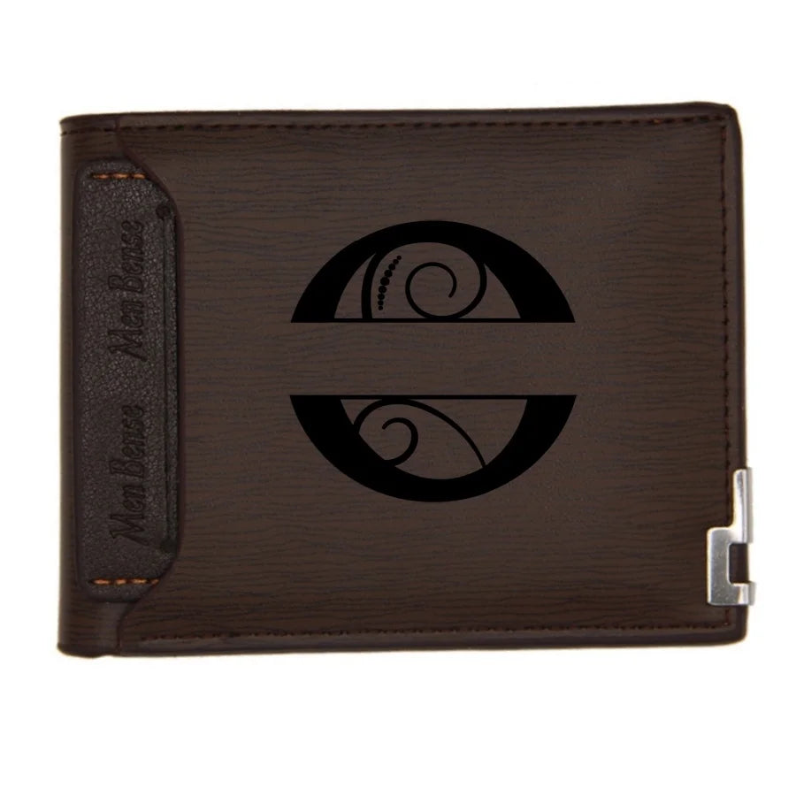 Personalized Wallet for Men Custom Wallets for Men Engraved Letter Name Leather Wallet Bifold Custom Gifts for Dad/Husband-27