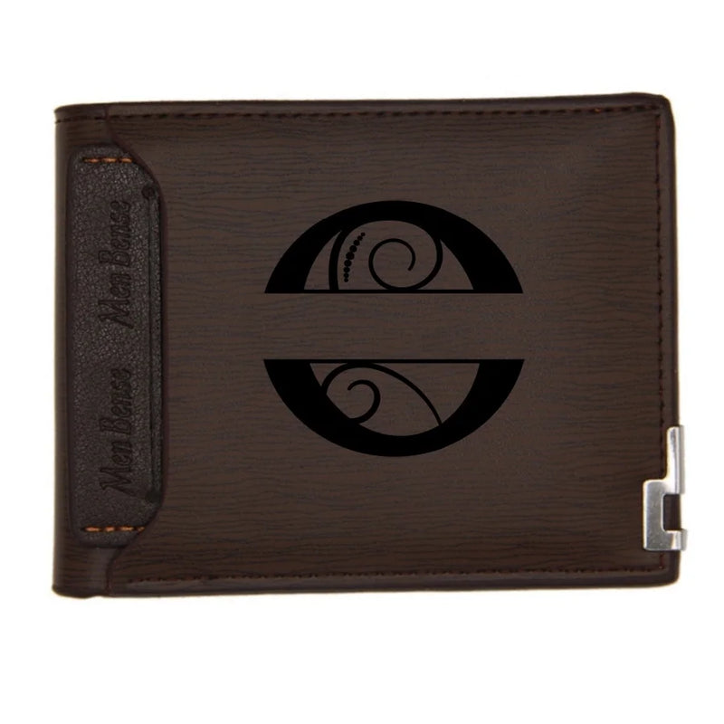 Personalized Wallet for Men Custom Wallets for Men Engraved Letter Name Leather Wallet Bifold Custom Gifts for Dad/Husband-27