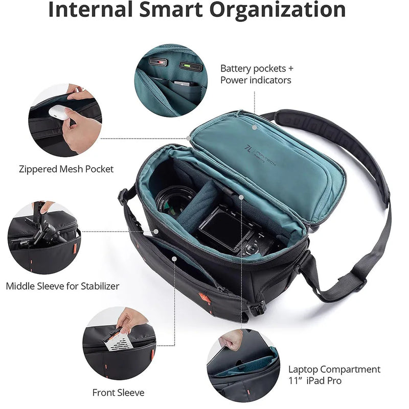 PGYTECH OneMo Sling Bag 7L 11L Crossbody Camera Bag For DSLR and Mirrorless Cameras, Photography Bag for Men and Women Newest-2