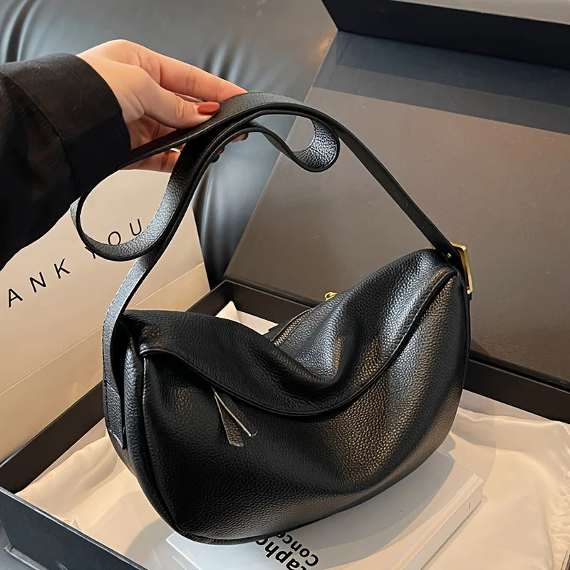2026 Vintage Soft Leather Dumpling Bag For Women All-Match Multiway Shoulder Crossbody Hobo Purse Adjustable Strap Daily Commute Handbag-10
