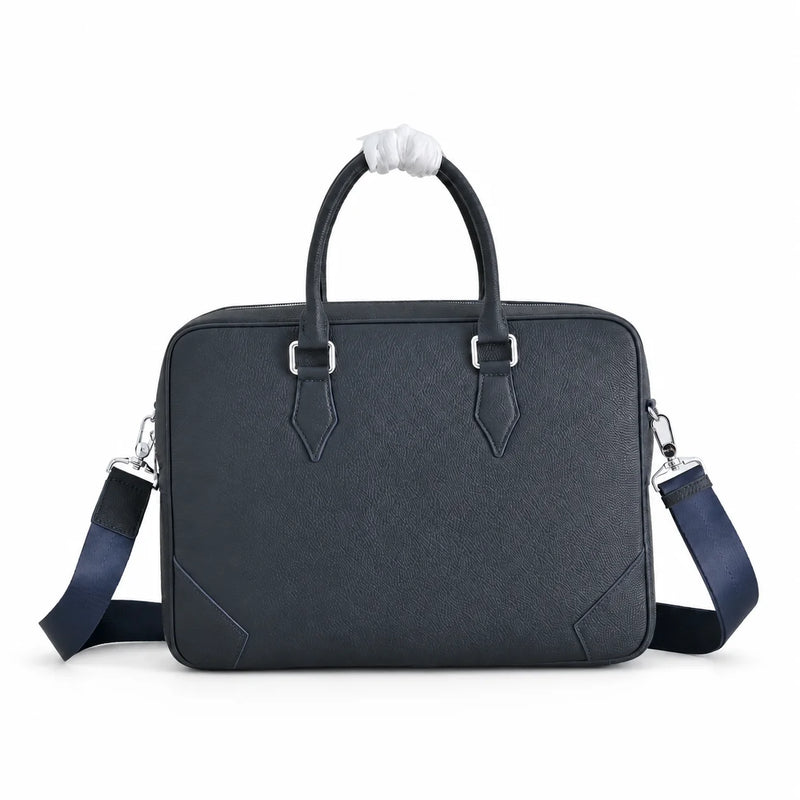 Luxury Mens Top-Handle Bags Classic Business Briefcase for Men Daily Office Work Handbags Cowhide Leather Travel Messenger Bags-1