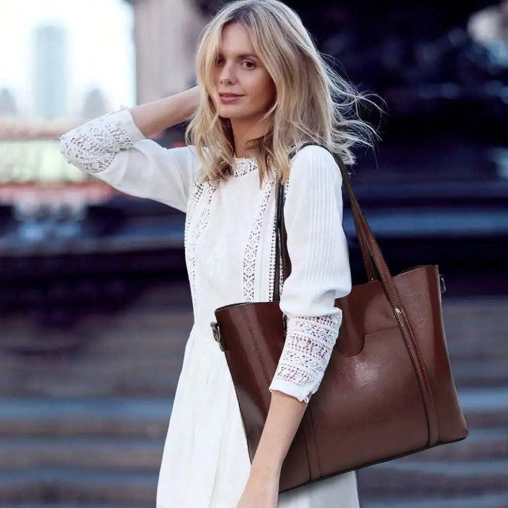 Womens Leather Purses And Handbags For Women Top Handle Satchel Bags Tote Purses Bags-2