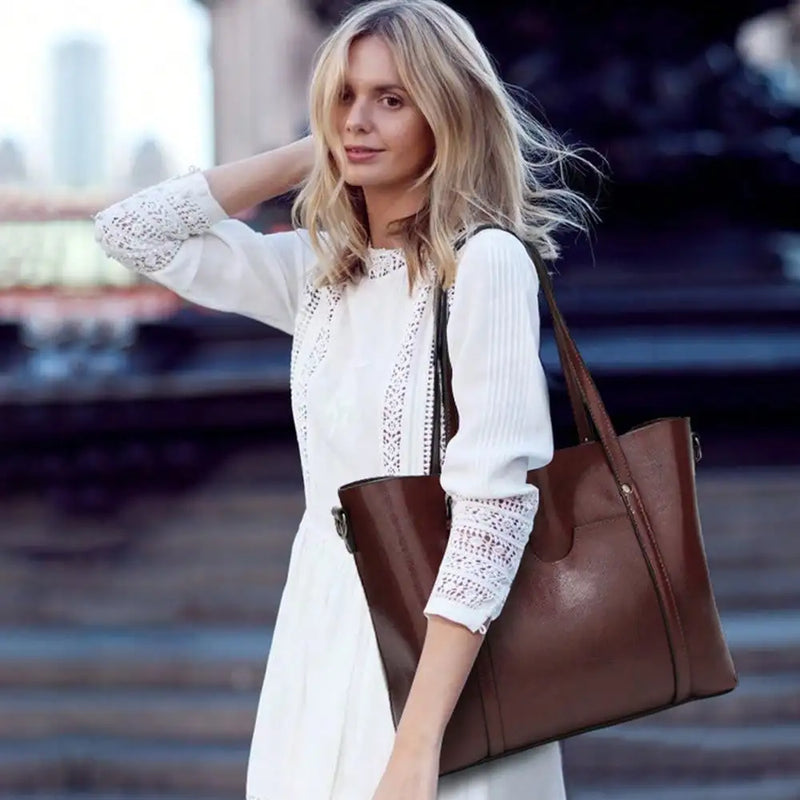 Womens Leather Purses And Handbags For Women Top Handle Satchel Bags Tote Purses Bags-2