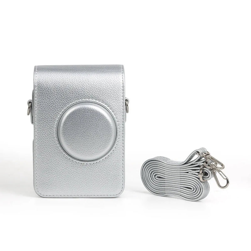 Camera Bag For Fujifilm Instax Mini EVO Instant Film Camera Case PU Leather Soft Silicone Cover Bag with Shoulder Strap camera backpack plecak na aparat camera bag sony 6400 camera bag-15