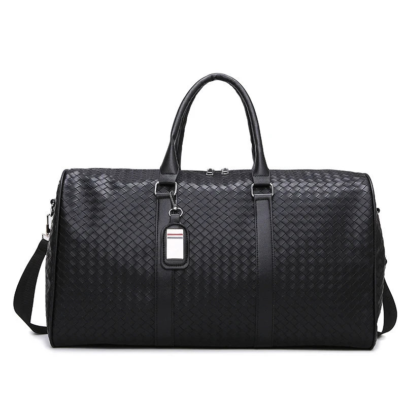 Large Capacity Travel Bag, Made Of PU Leather Material, Designed As A Single/Double Shoulder Bag, Multifunctional Travel Bag-12