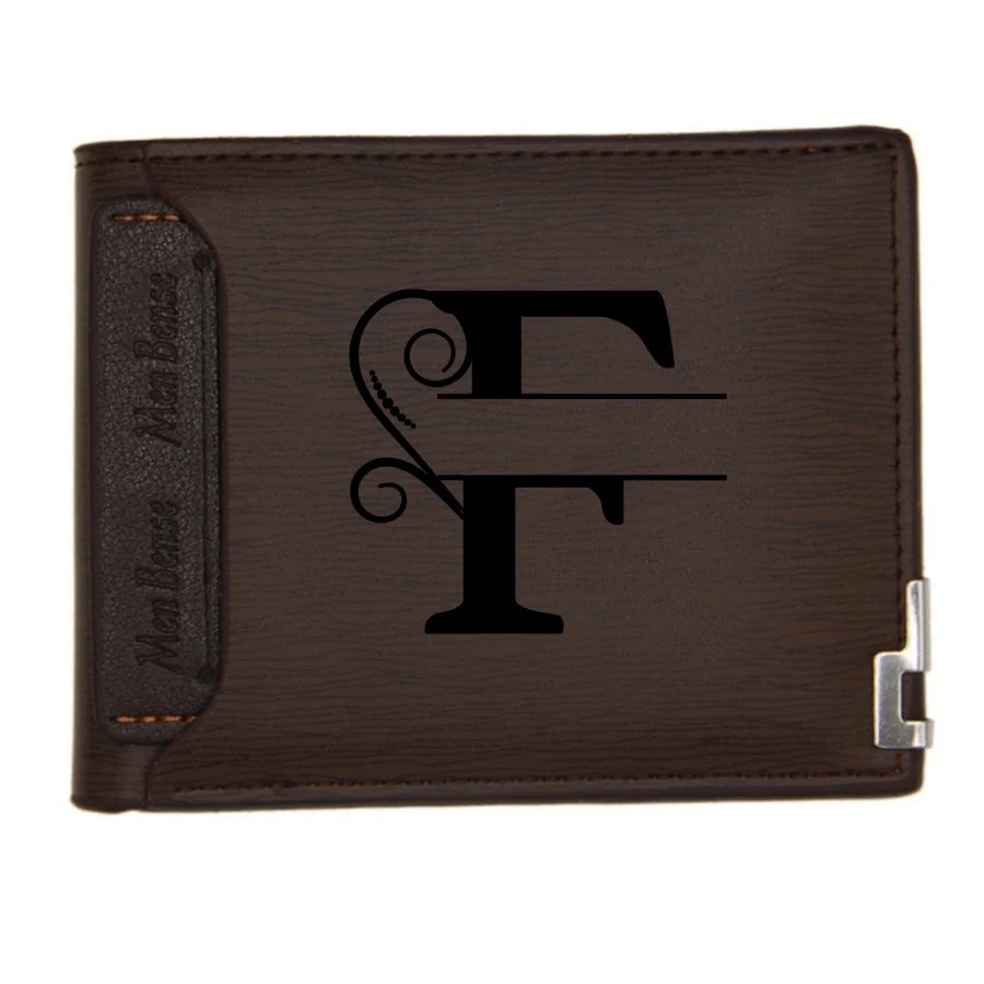 Personalized Wallet for Men Custom Wallets for Men Engraved Letter Name Leather Wallet Bifold Custom Gifts for Dad/Husband-19