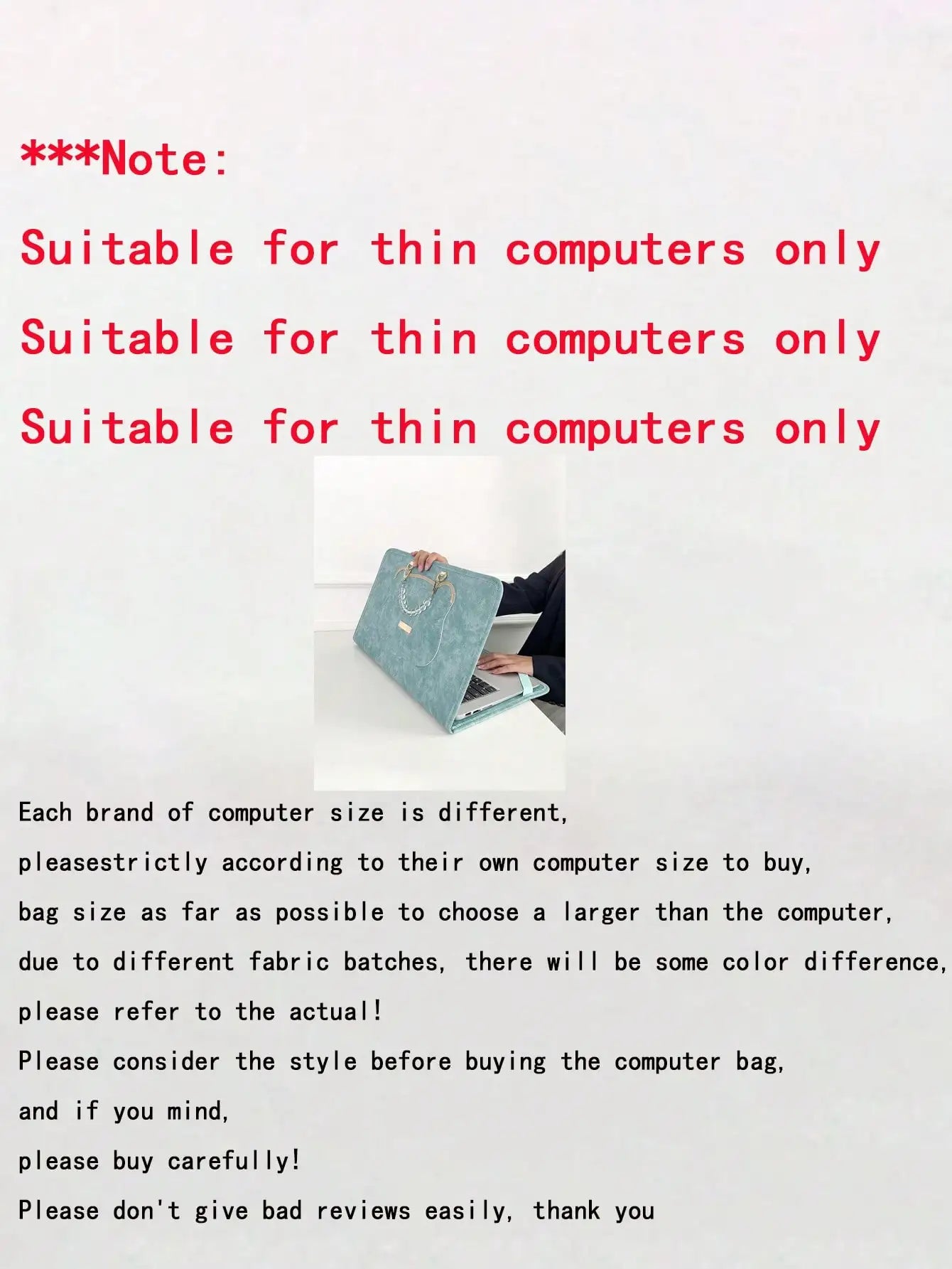 Cute Laptop Sleeve Bag, 14" Computer Carrying Pouch, 15.6" Laptop Protective Case-32