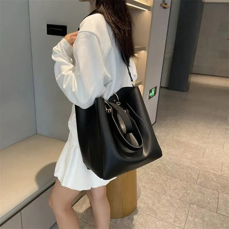 Ladies Minimal Square Soft Faux Leather Satchel Light Handheld Shoulder Crossbody Bag Business Workplace Daily Matching Accessory-7