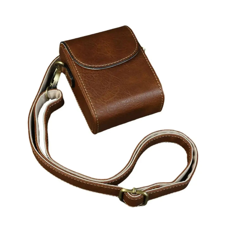 Universal Leather Camera Bag For Lumix zs99/tz99 Sony zv1m2 Canon sx730/740 Crossbody Bag Shoulder Camera Storage Bag sony 6400 dslr camera bag sony a7 iii fuji xt3-8