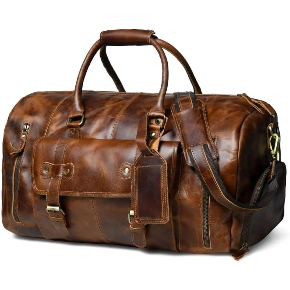 Unisex Travel Weekender Bag with Shoe Compartment-4
