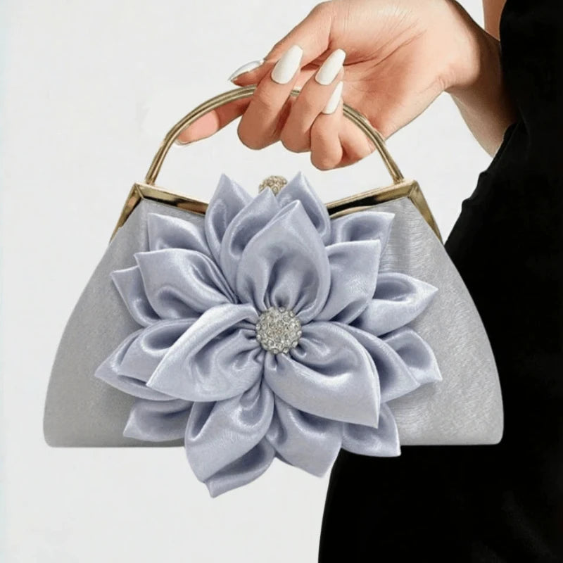 New Classic Vintage Flower Evening Bag Ladies Clutch Bag Banquet Bag Wedding Party Women's Bag-10