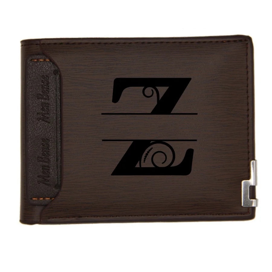 Personalized Wallet for Men Custom Wallets for Men Engraved Letter Name Leather Wallet Bifold Custom Gifts for Dad/Husband-20