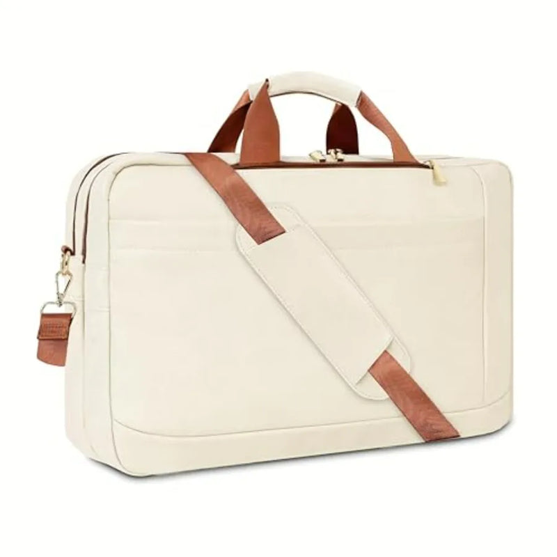 Faux Leather Messenger Bag for Men 17-17.3 Inch Leather Mens Laptop Bag Leather Briefcasen Convertible Backpack 3 in 1 Comter H-19