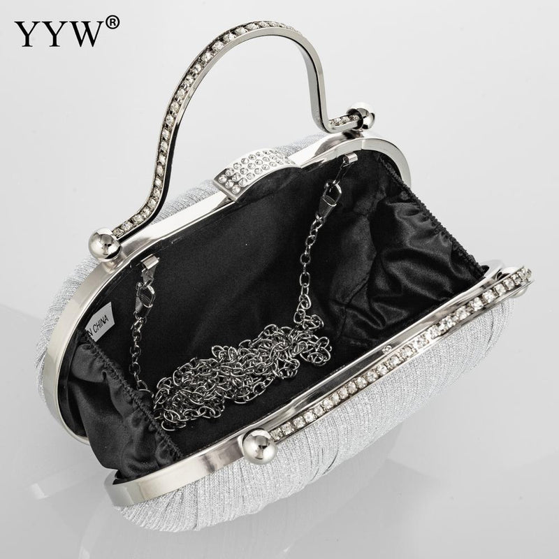 Fashion Diamond Top Handle Women Evening Handbag Clutch Bags Glitter Sequins Rhinestone Female Daily Purse for Wedding Prom-45