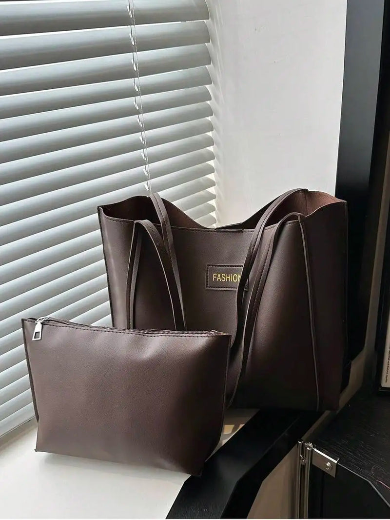 Lightweight Crocodile Embossed Tote Bag With Zipper Coin Purse For Women Business Casual Use-9