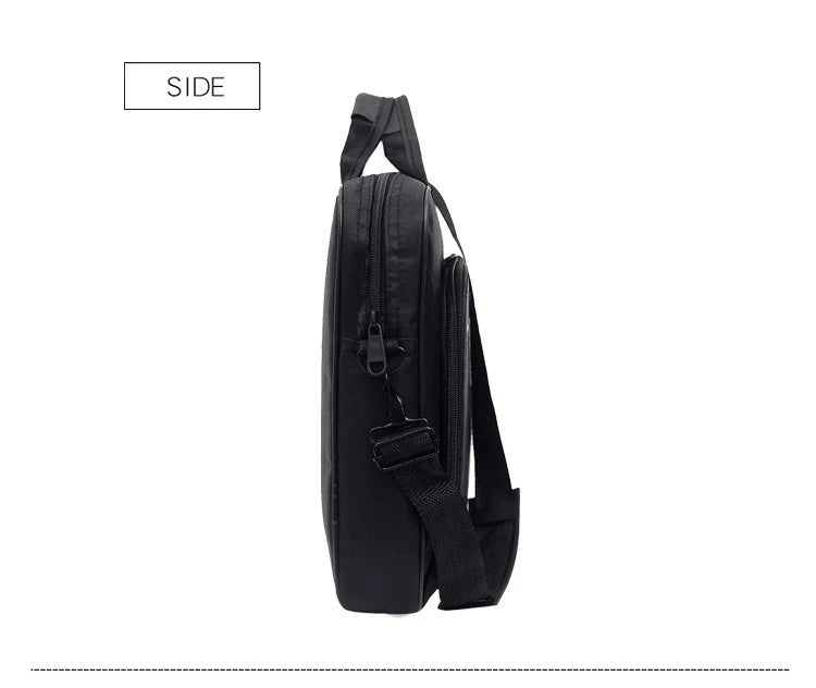 Nylon Anti Theft Shoulder Laptop Briefcase 15.6-17 Inch Notebook Bag Business Travel Zipper Light Storage Handbag-15