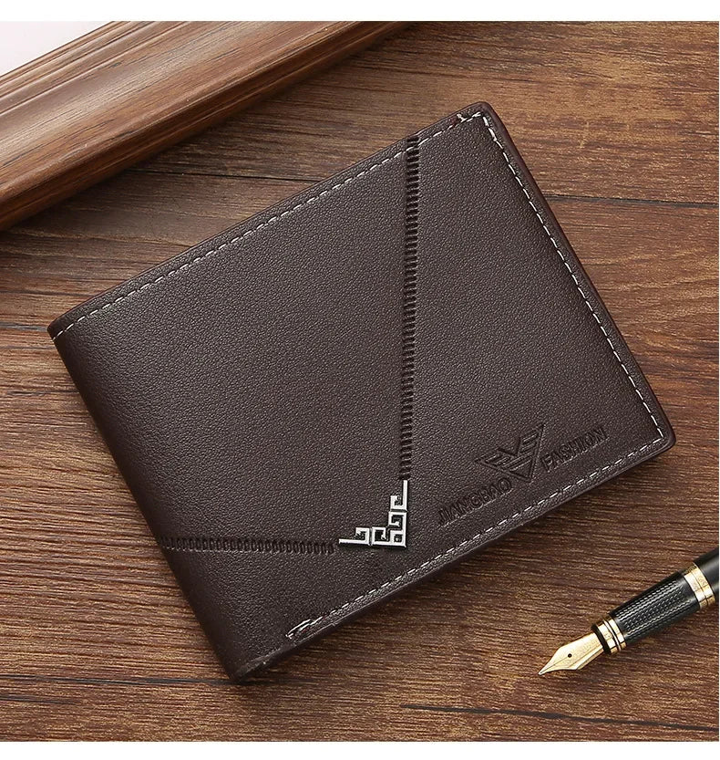 Slim Leather Wallet for Men RFID Blocking Bifold Front Pocket Wallet Minimalist Credit Card Holder Cash Money Clip-18