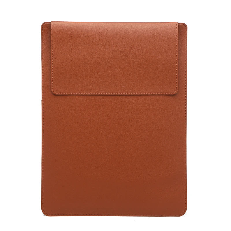 Portable Leather Laptop Sleeve Case Bag for Macbook Air 12 13 14 15 16 Inch M5 M4 M3 M2 Chip Mac Adjustable Stand Cover-19