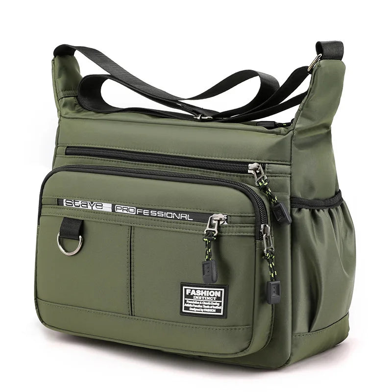 Design Oxford Shoulder Bag Large Capacity Men's Casual Multi-layer Pocket Fashion Single Shoulder Crossbody Luxury Messenger Bag-15