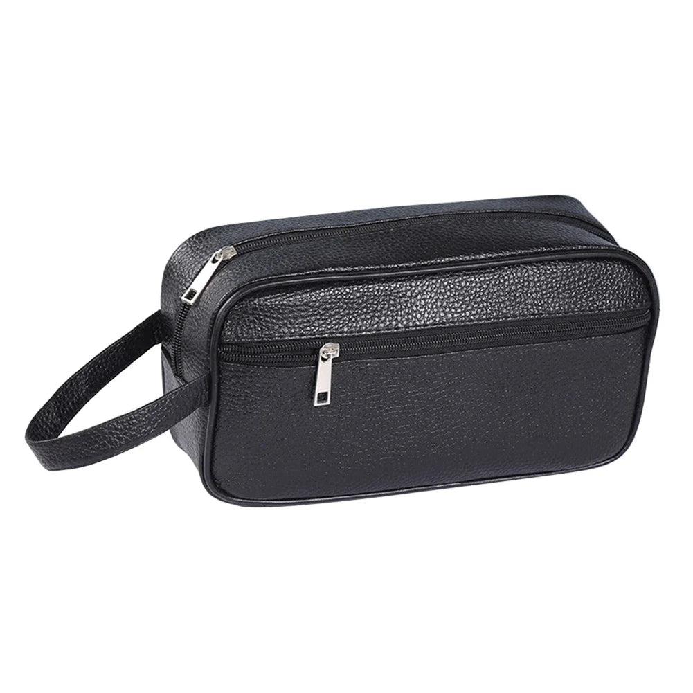 Men Wallets Retro PU Leather Business Handbags Clutch Fashion Woman Coametics Bag Credit Card Holder Mobile Phone Wristlet Bag-18