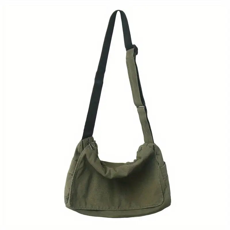 Women's Messenger Bag Vintage Handbag Canvas Teenager Shoulder Tote Bags Casual Handbag Crossbody Handbags-10