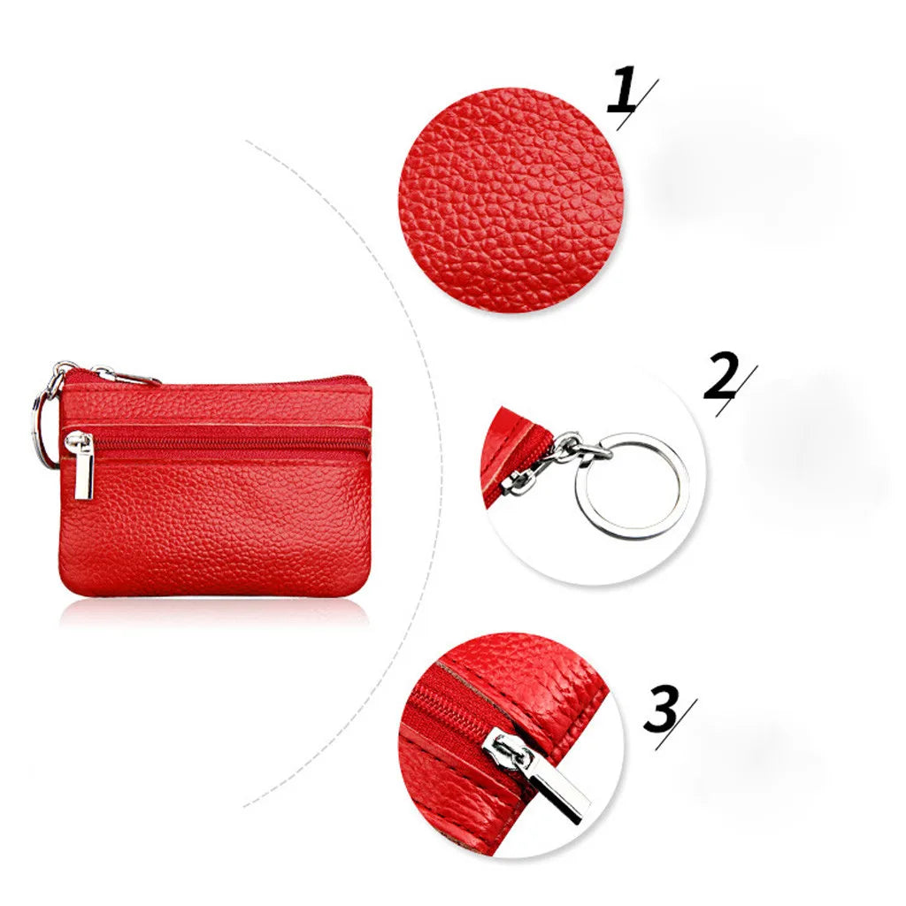 Fashion Luxury Mini Coin Purse Multi-Functional Pu Leather Wallet Money Bag Short Small Multi-Card Women Clutch Card Holder-16