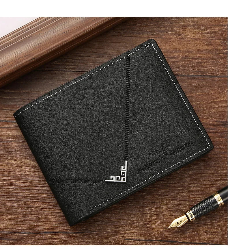 Slim Leather Wallet for Men RFID Blocking Bifold Front Pocket Wallet Minimalist Credit Card Holder Cash Money Clip-17