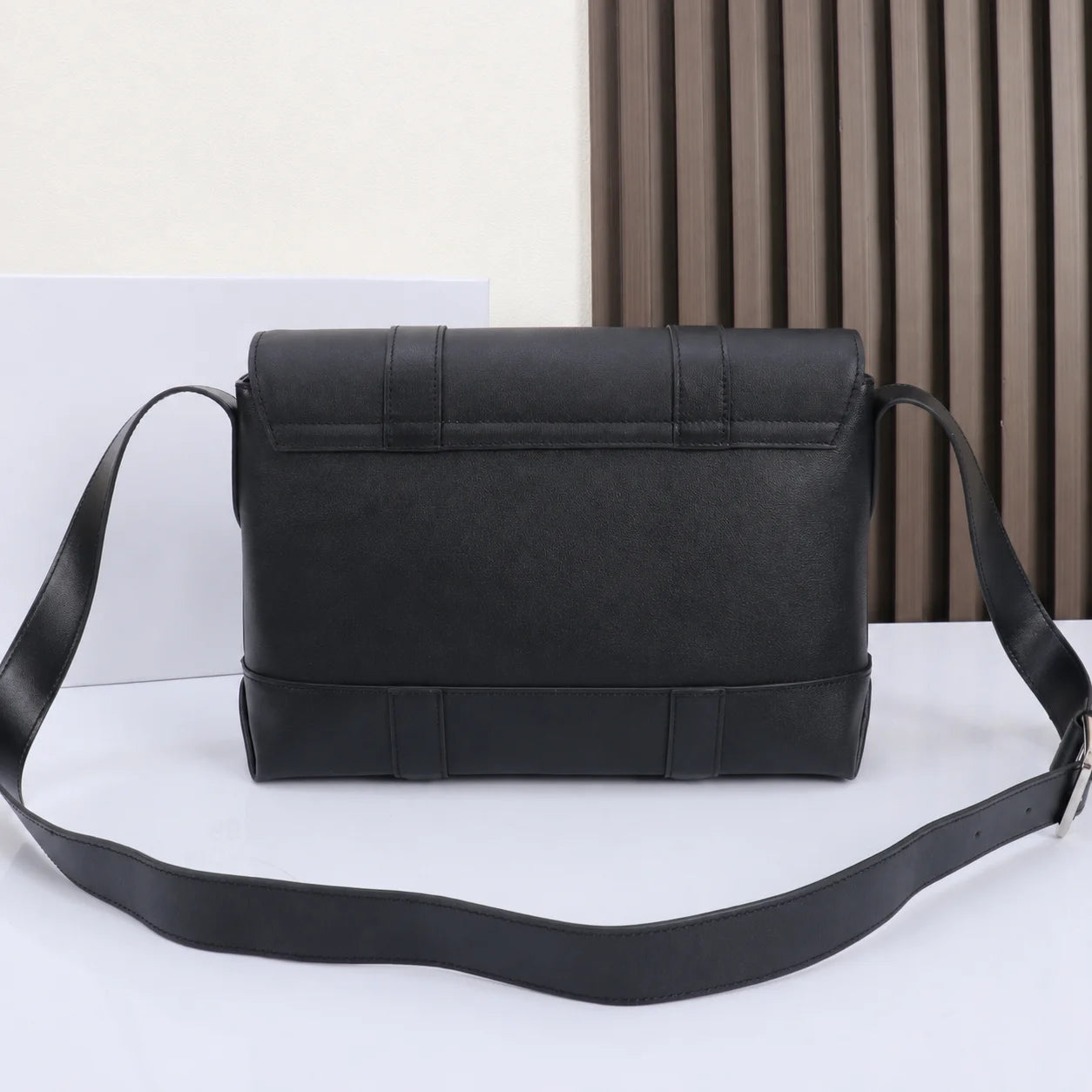 Men Messenger Bag Luxury Designer Genuine Leather Crossbody Shoulder Flap Sling Satchel Black Business Handbag Male Small Purse-10