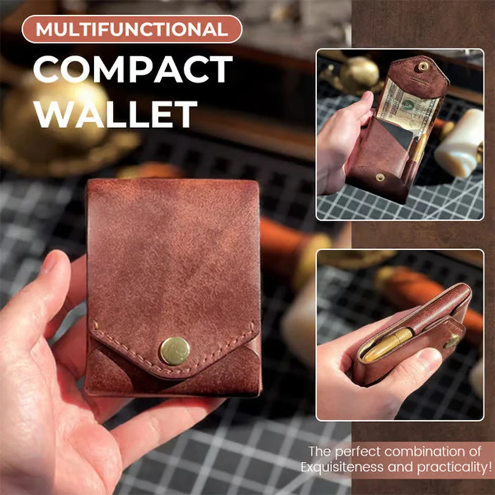 Money Wallet Bi-Fold ID Card Clip Case Complimentary Fountain Pen Slim Minimalist Wallet for Daily Commuting Business and Travel-12