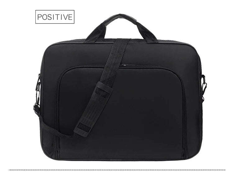 Nylon Anti Theft Shoulder Laptop Briefcase 15.6-17 Inch Notebook Bag Business Travel Zipper Light Storage Handbag-13