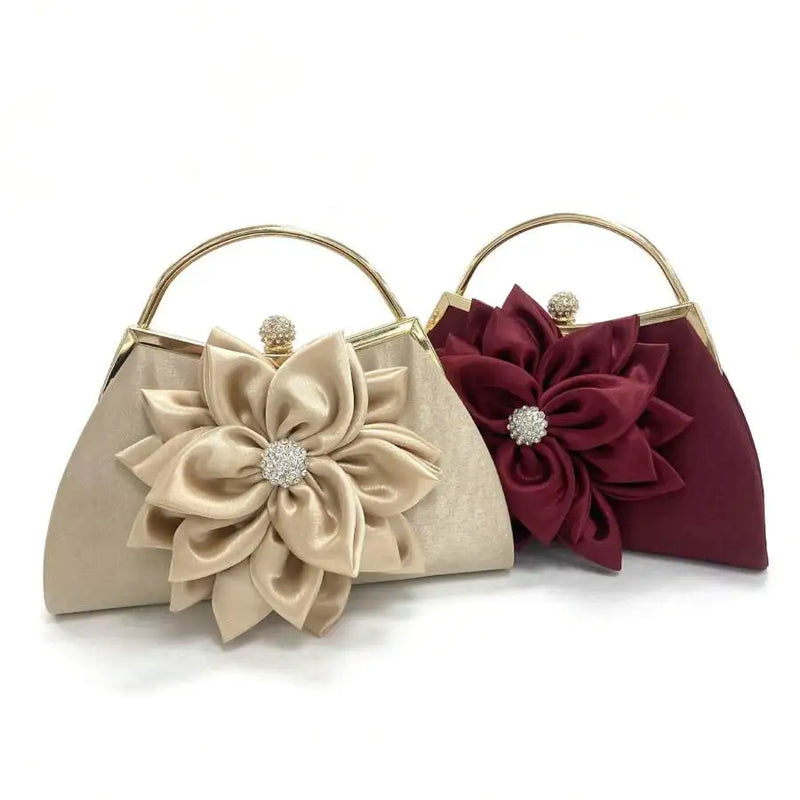 New Classic Vintage Flower Evening Bag Ladies Clutch Bag Banquet Bag Wedding Party Women's Bag-3
