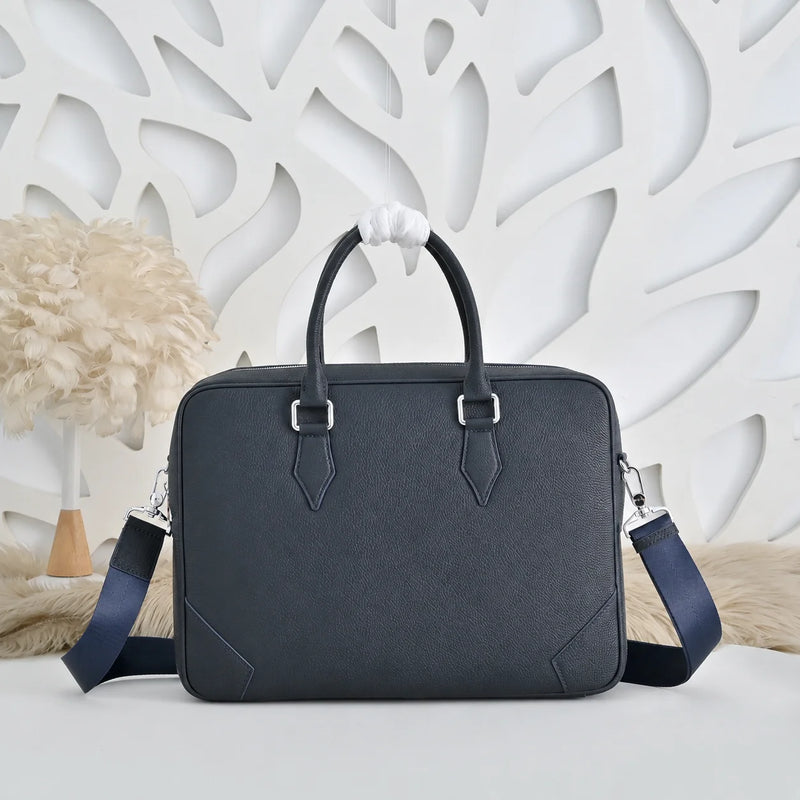 Luxury Mens Top-Handle Bags Classic Business Briefcase for Men Daily Office Work Handbags Cowhide Leather Travel Messenger Bags-11