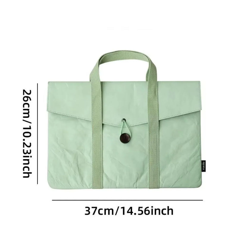 Laptop Hand Briefcase 14.56 Inch Leather Bag Business Travel Document Storage Universal Laptop-9