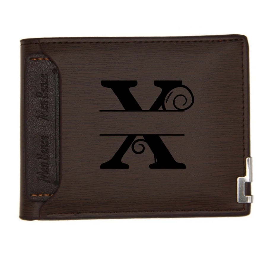 Personalized Wallet for Men Custom Wallets for Men Engraved Letter Name Leather Wallet Bifold Custom Gifts for Dad/Husband-13