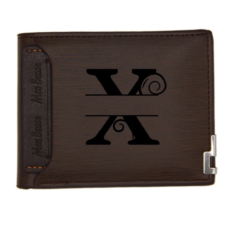 Personalized Wallet for Men Custom Wallets for Men Engraved Letter Name Leather Wallet Bifold Custom Gifts for Dad/Husband-13