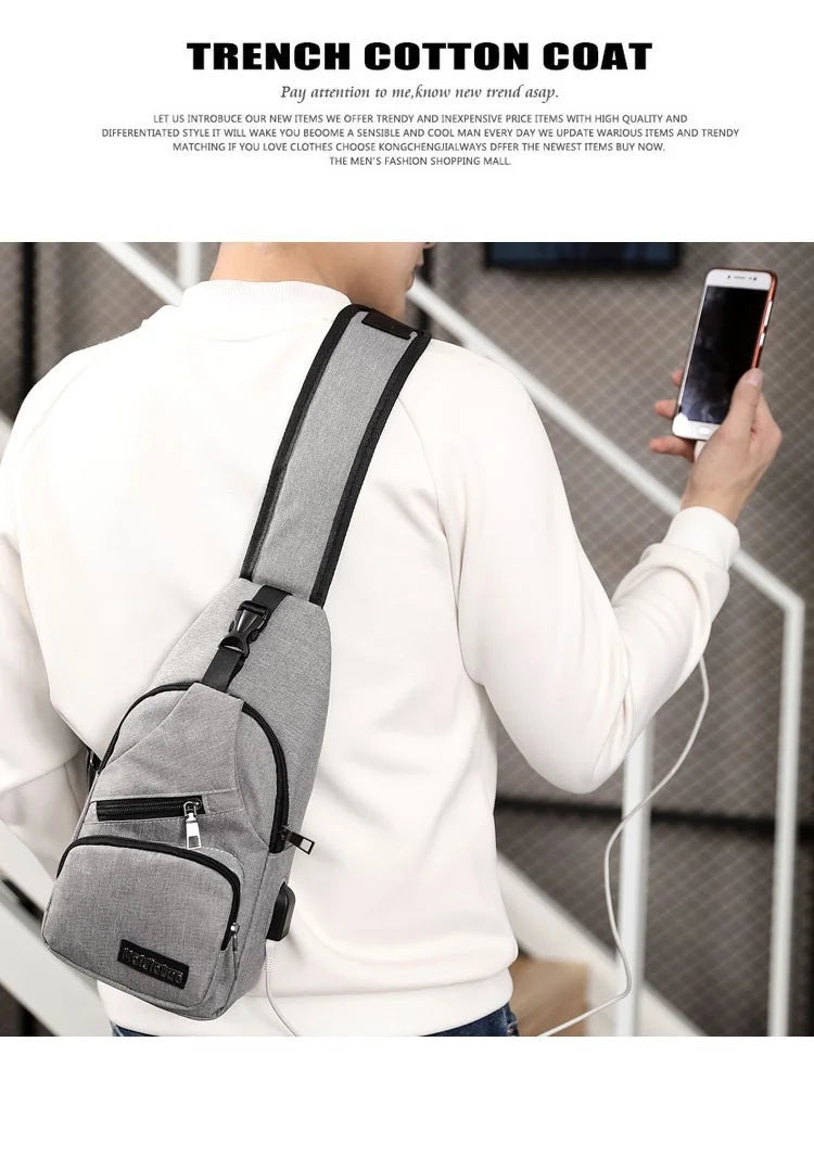 Fashion Casual Crossbody Bag Small Men's Shoulder Bag Men Diagonal Backpack Messenger Phone Bag Boy Fanny Chest Pack New-15