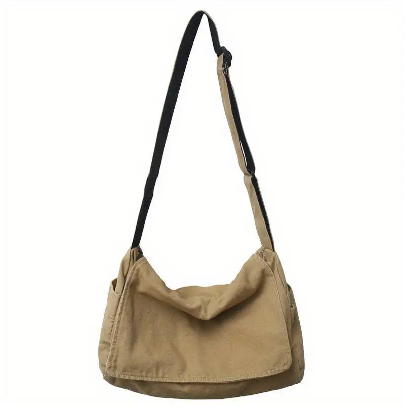 Women's Messenger Bag Vintage Handbag Canvas Teenager Shoulder Tote Bags Casual Handbag Crossbody Handbags-13