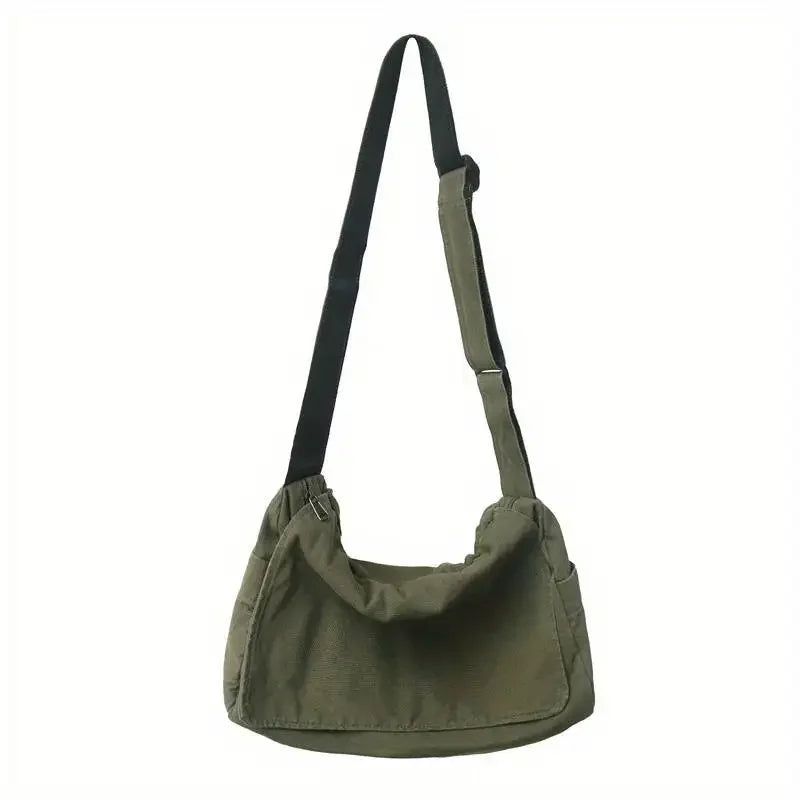 Women's Messenger Bag Vintage Handbag Canvas Teenager Shoulder Tote Bags Casual Handbag Crossbody Handbags-11