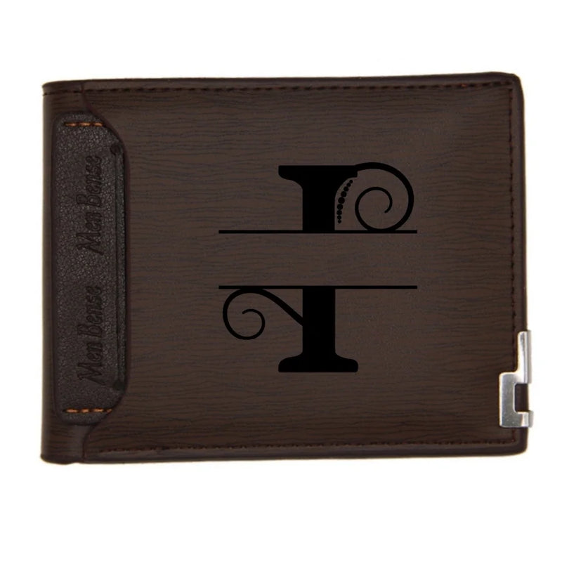 Personalized Wallet for Men Custom Wallets for Men Engraved Letter Name Leather Wallet Bifold Custom Gifts for Dad/Husband-10