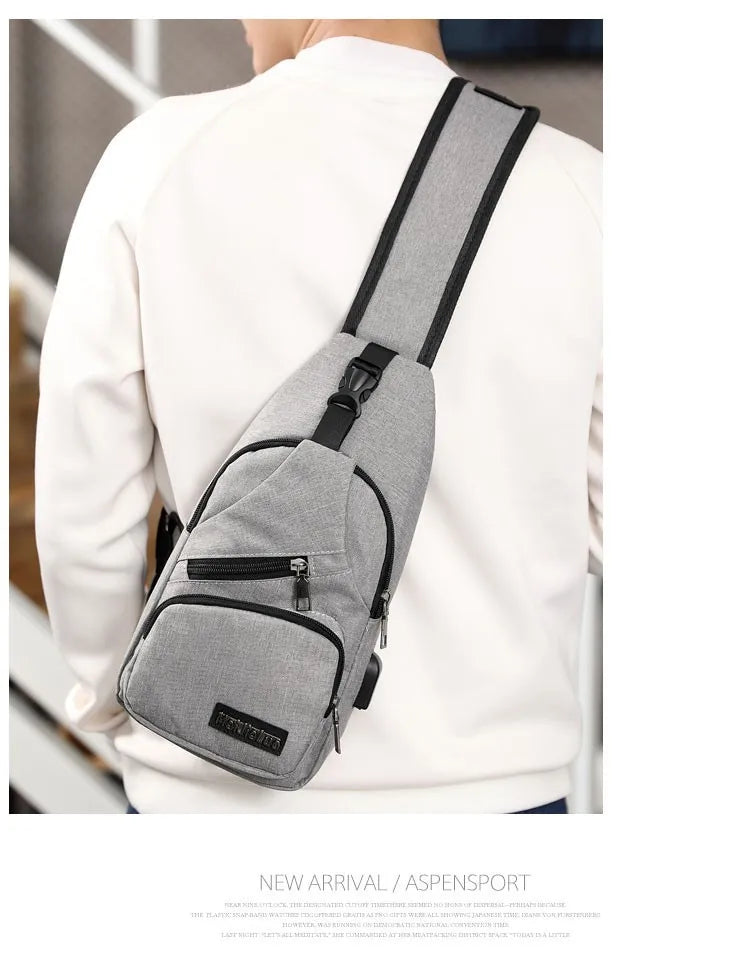 Fashion Casual Crossbody Bag Small Men's Shoulder Bag Men Diagonal Backpack Messenger Phone Bag Boy Fanny Chest Pack New-18