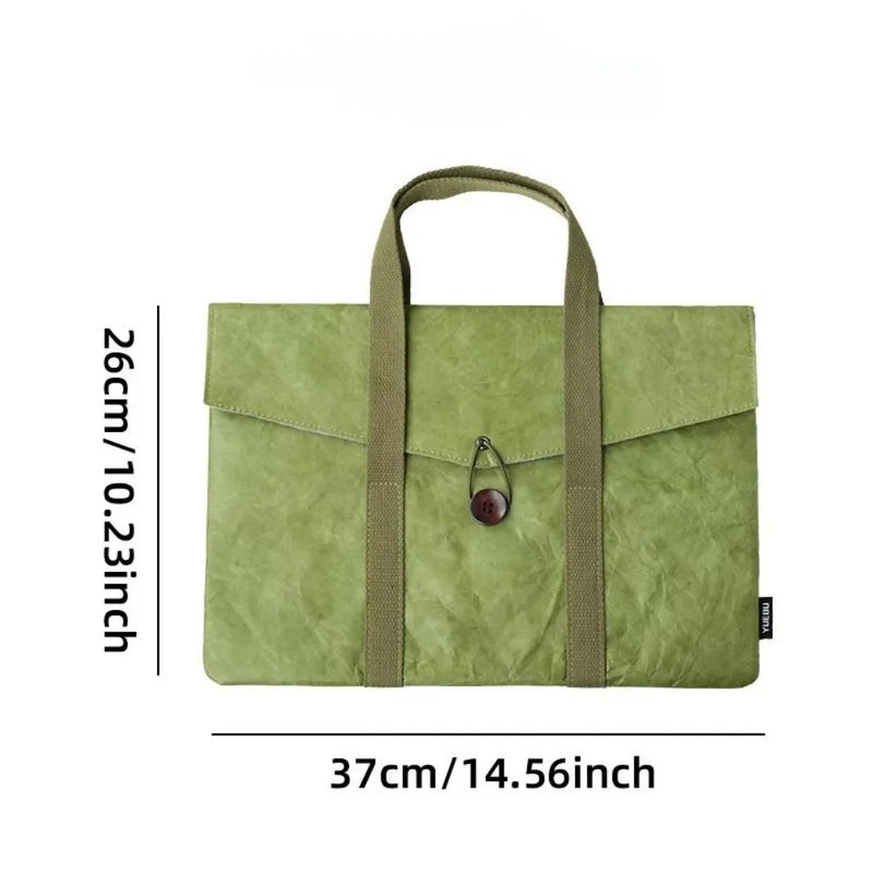 Laptop Hand Briefcase 14.56 Inch Leather Bag Business Travel Document Storage Universal Laptop-5
